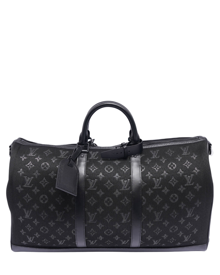 Jacquard Monogram Light Up Keepall Bandouliere 50