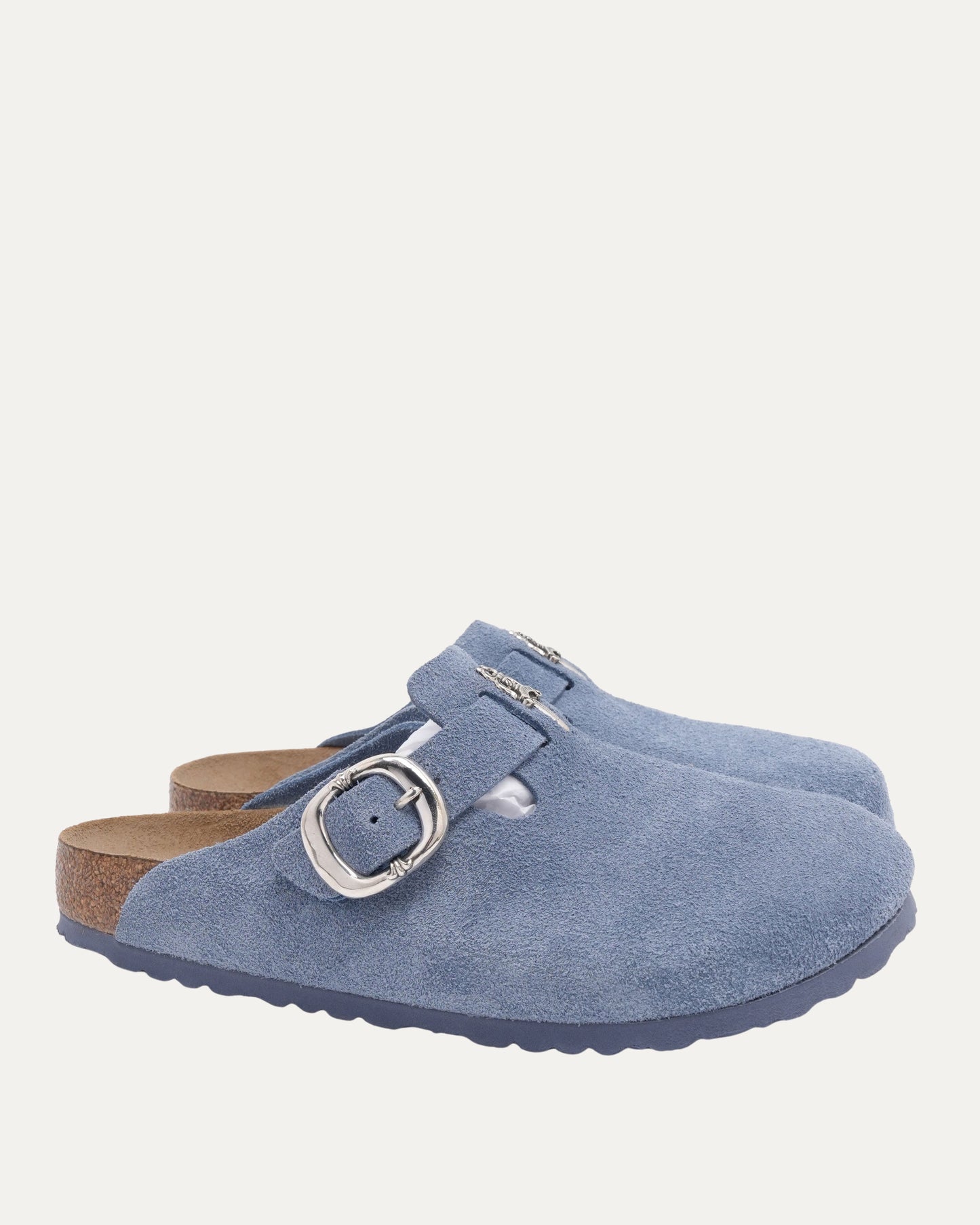 Dagger Embellished Birkenstock Boston Suede Mule