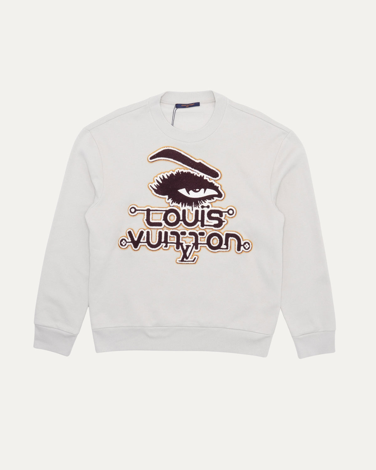 Eye Appliqué Crewneck Sweatshirt