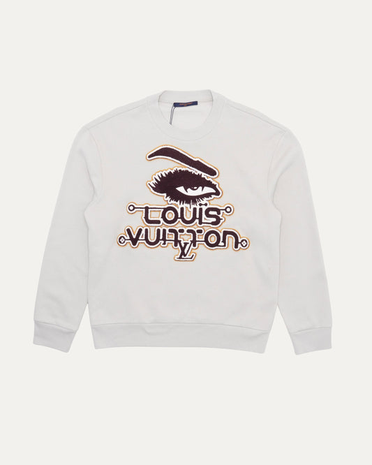Eye Appliqué Crewneck Sweatshirt