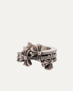 Triple Cross Curve Ring
