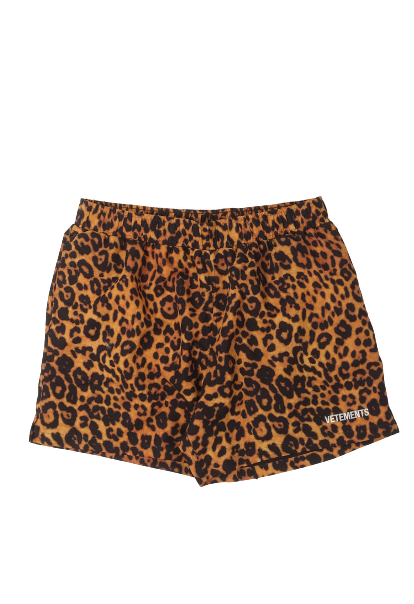 Leopard Print Swim Shorts