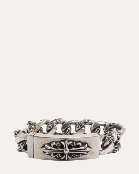 Chrome Hearts Floral Cross Fancy Link ID Bracelet – Justin Reed