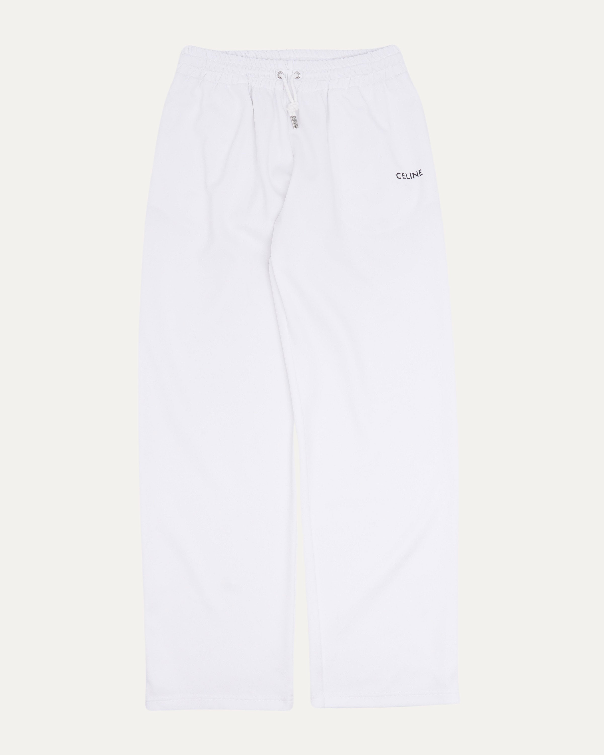 Tapered Logo Embroidered Jersey Sweatpants