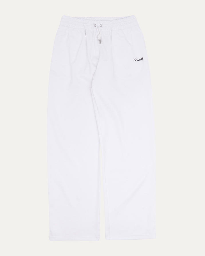 Tapered Logo Embroidered Jersey Sweatpants