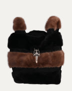 Dagger Embellished Fur Tote Bag