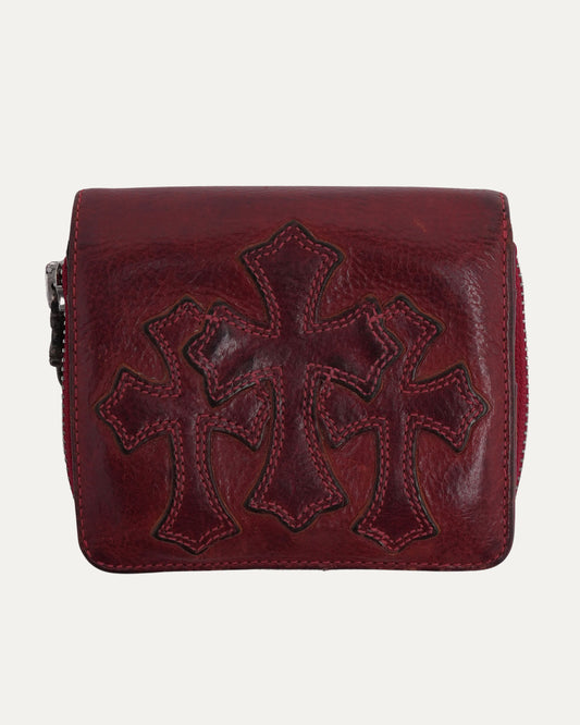 Cemetery Cross Patch Zip Wallet
