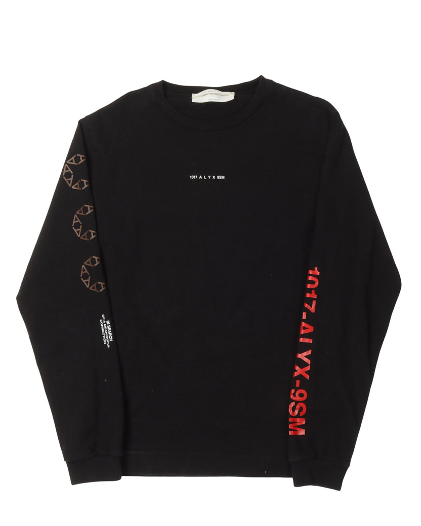 Logo Embroidered Long Sleeve T-Shirt