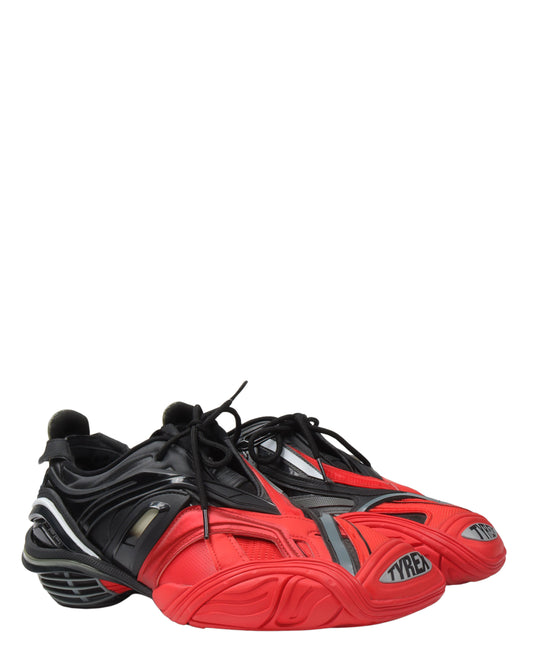 Tyrex Rubber, Mesh and Faux Leather Sneakers