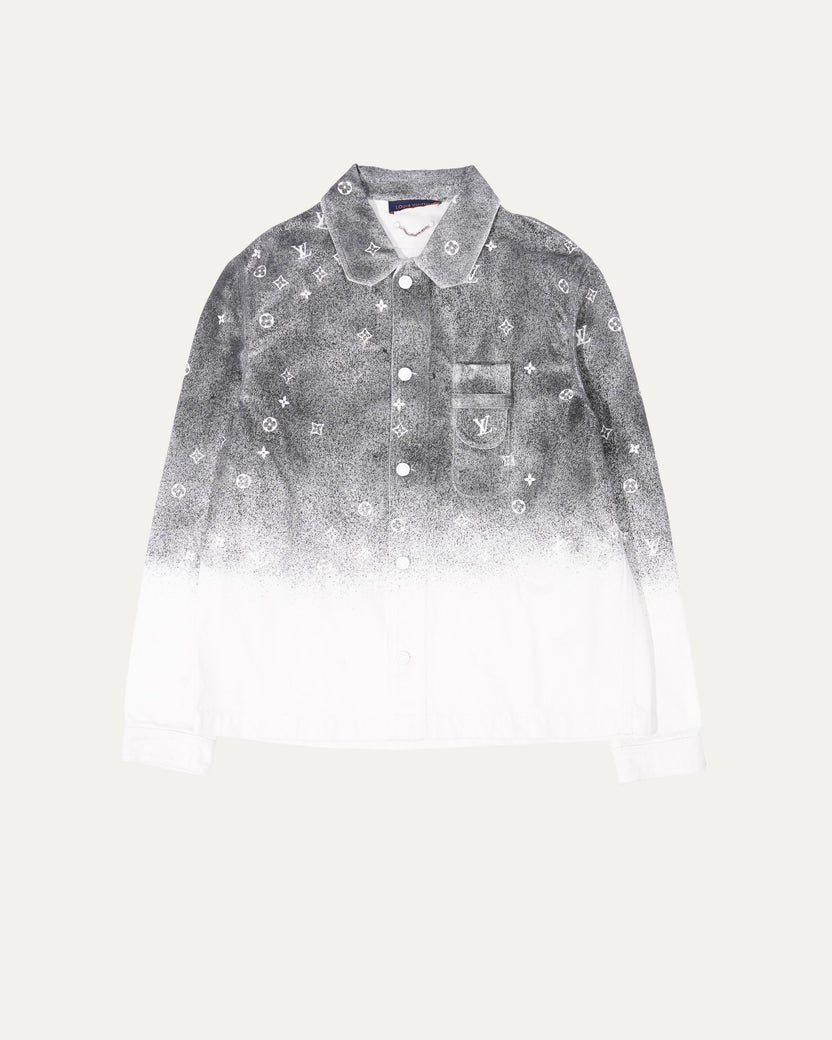 Monogram Spray Denim Overshirt