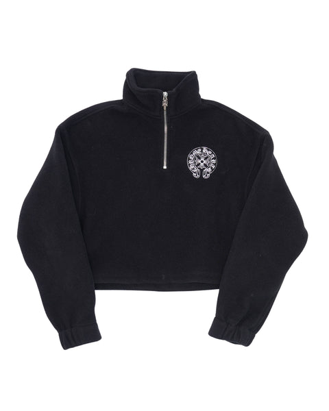 Ready made 24aw セントマイケル Chrome Hearts Chrome Hearts Triple Cross Embroidered Half Zip Hoodie – SHENGLI