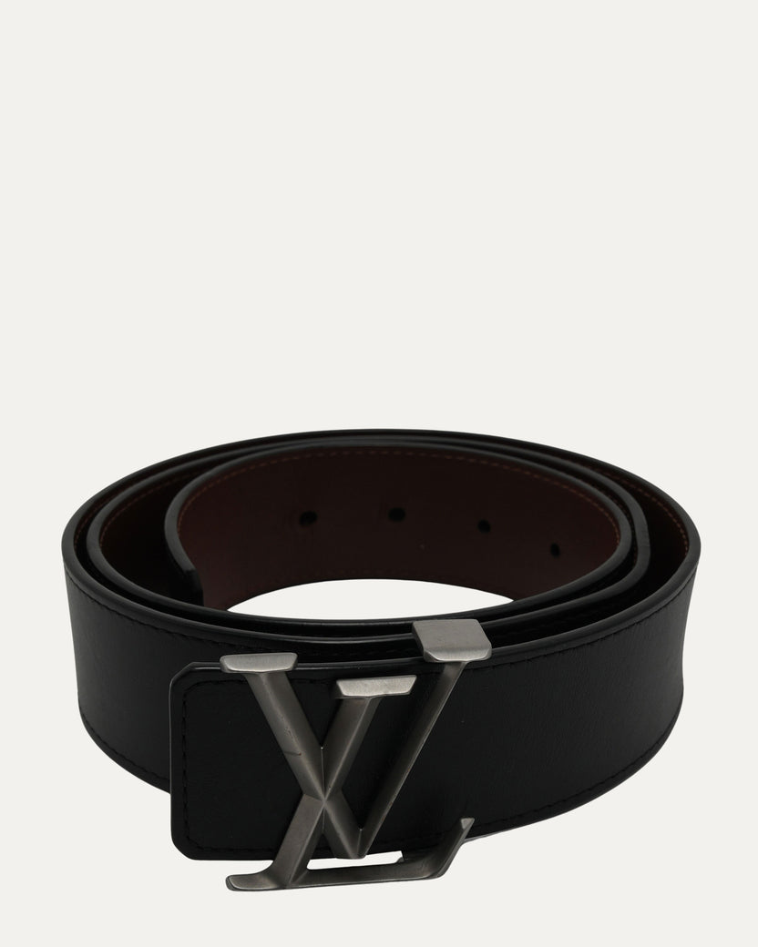 LV Buckle Leather Belt