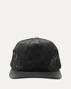 Leather Cross Patch Trucker Hat