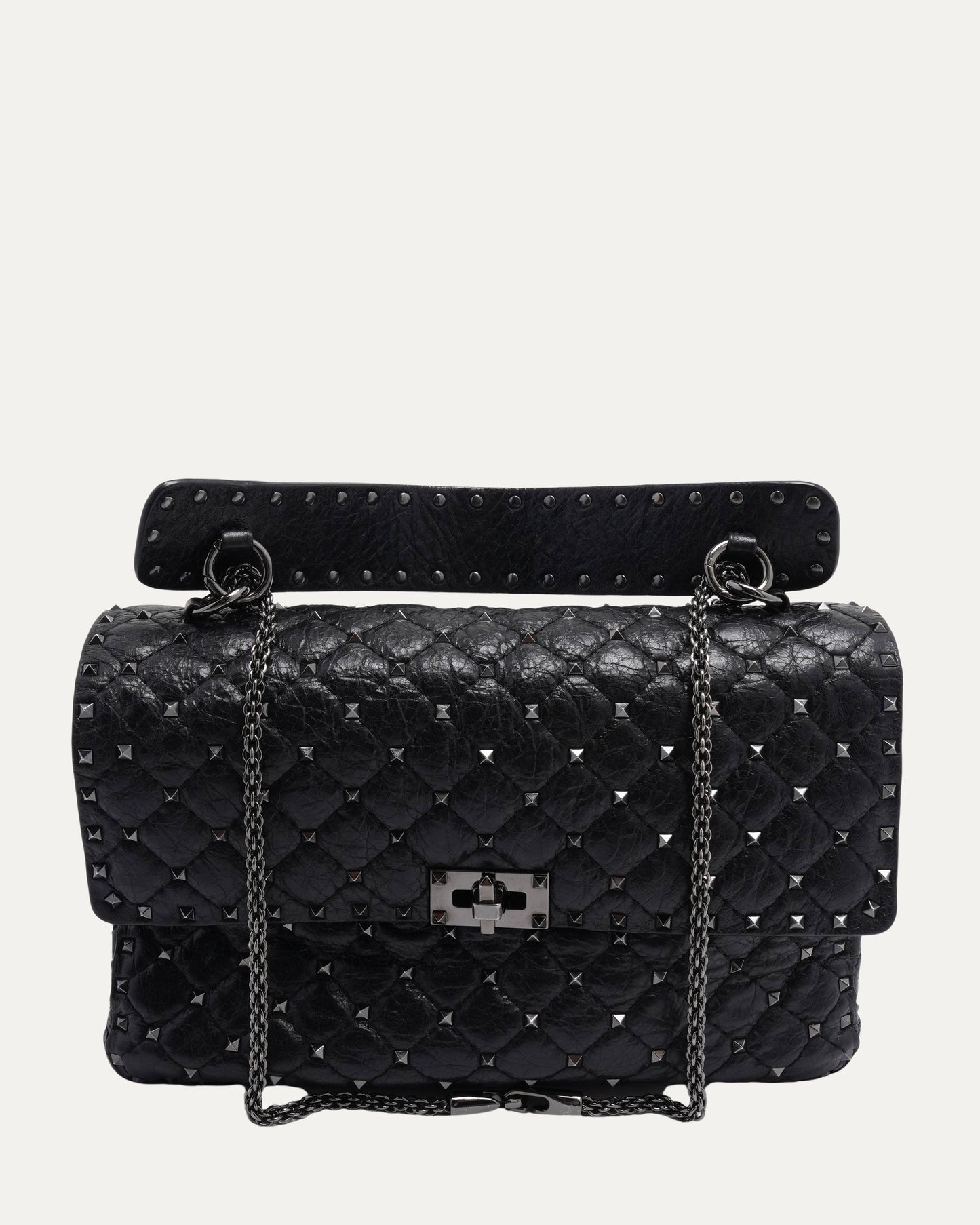 Quilted Rocketed Flap Bag