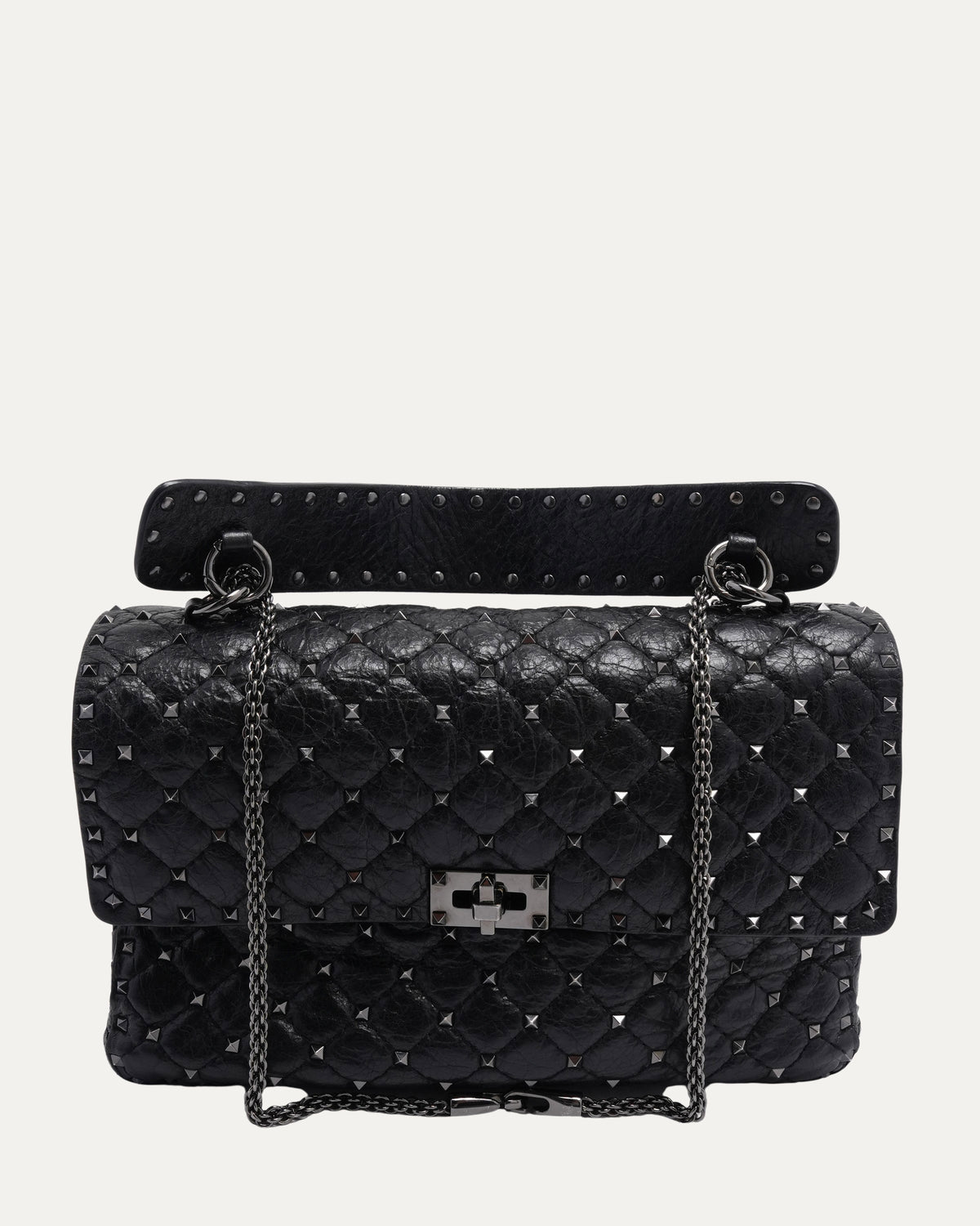 Quilted Rocketed Flap Bag