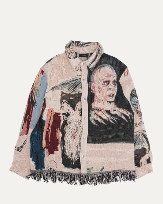 Wes Lang Tapestry Blood Shirt Jacket