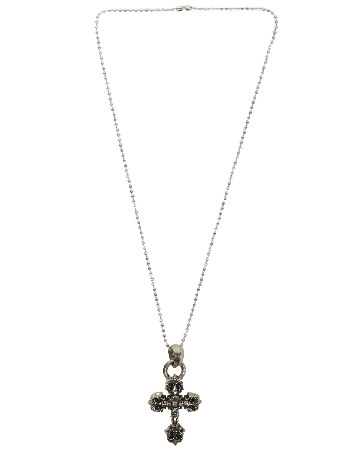 Fancy Cross Pendant W/ Chain