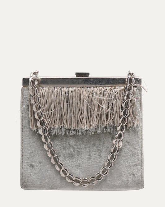 SS 1998 Velour Chain Tassel Bag