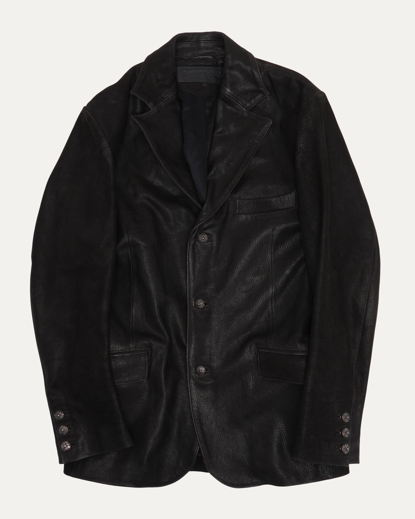 Blistered Leather Blazer