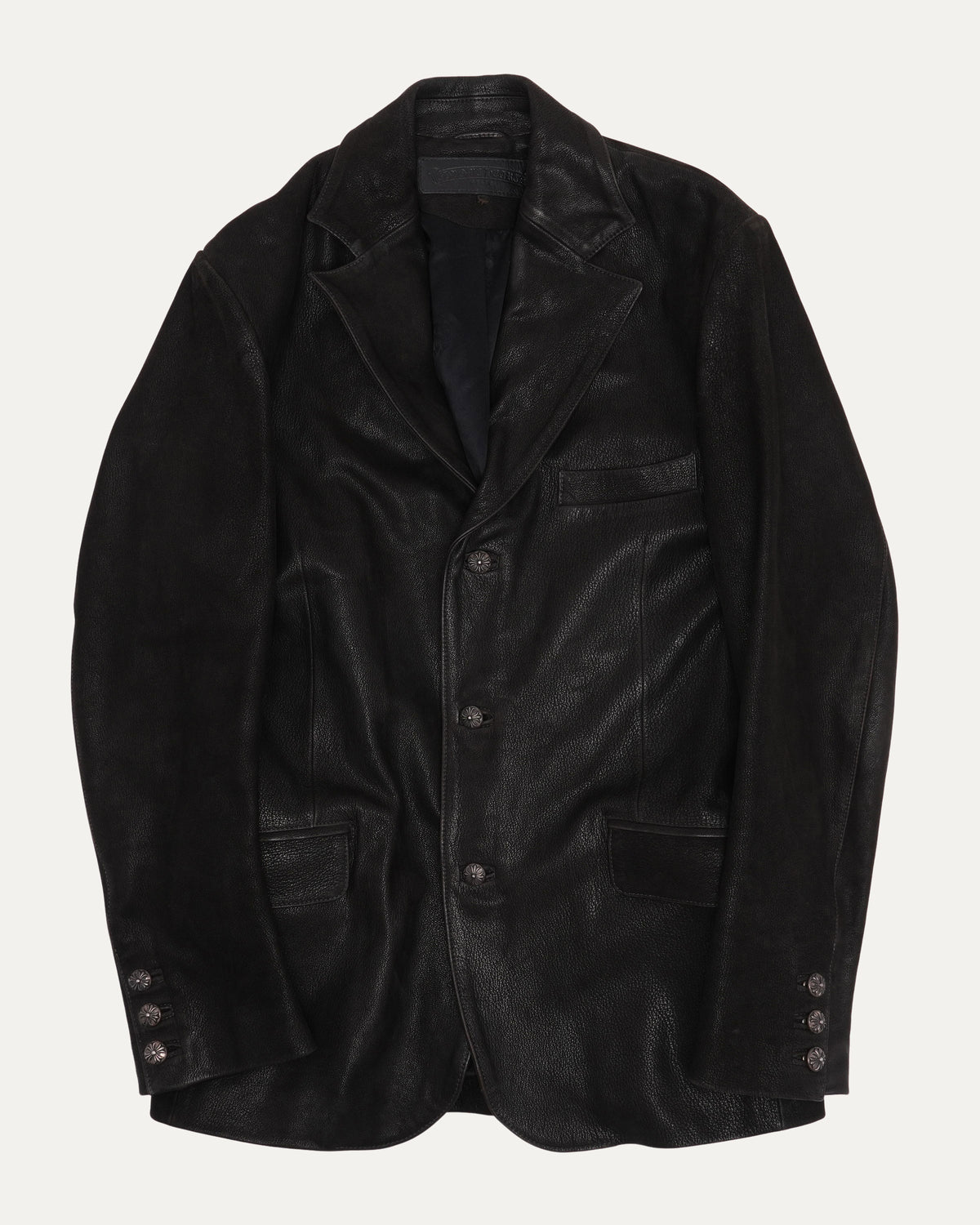 Blistered Leather Blazer
