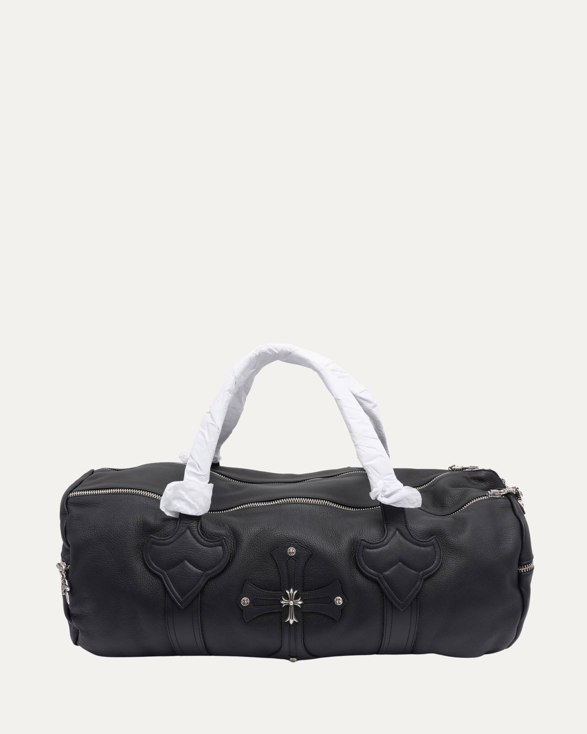 Cross Embellished Duffle Bag