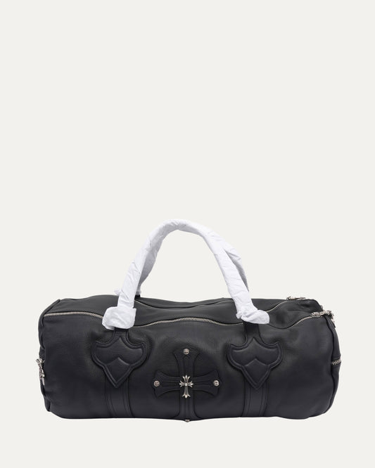 Cross Embellished Duffle Bag