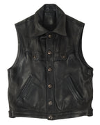 Le Fleur Western Leather Vest