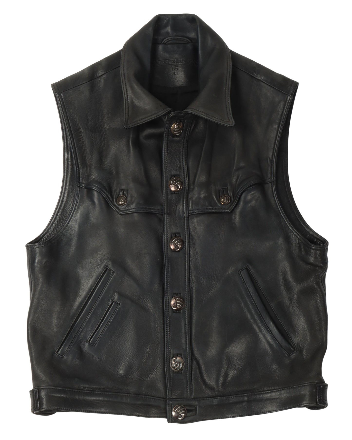 Le Fleur Western Leather Vest