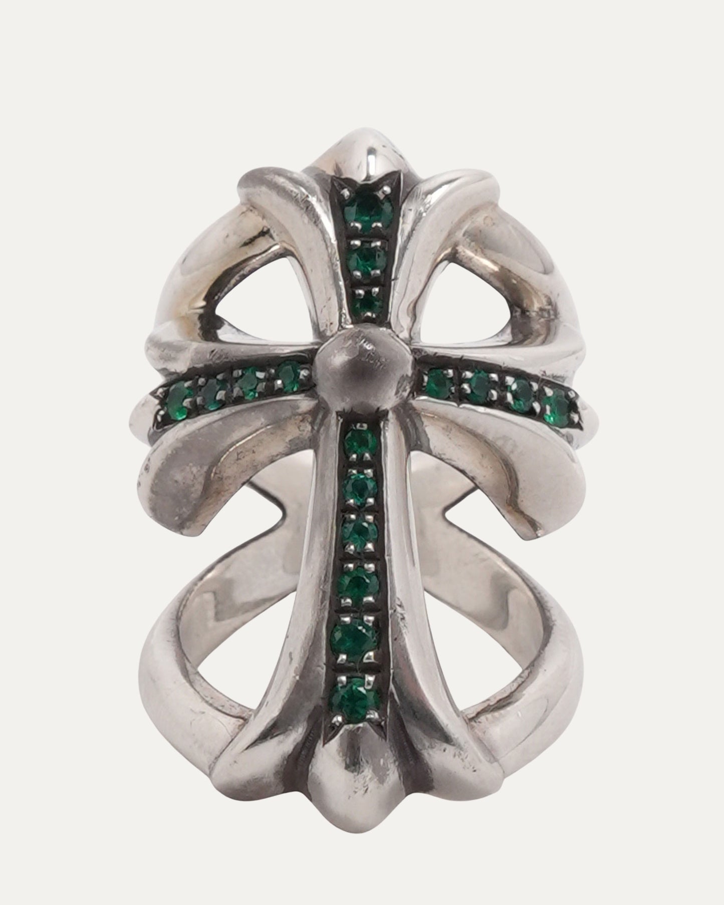 Emerald Infinity Ring