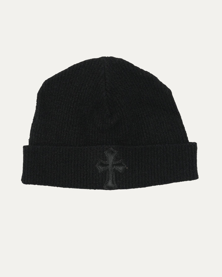 Badda Bing Pony Hair Cross Patch Beanie