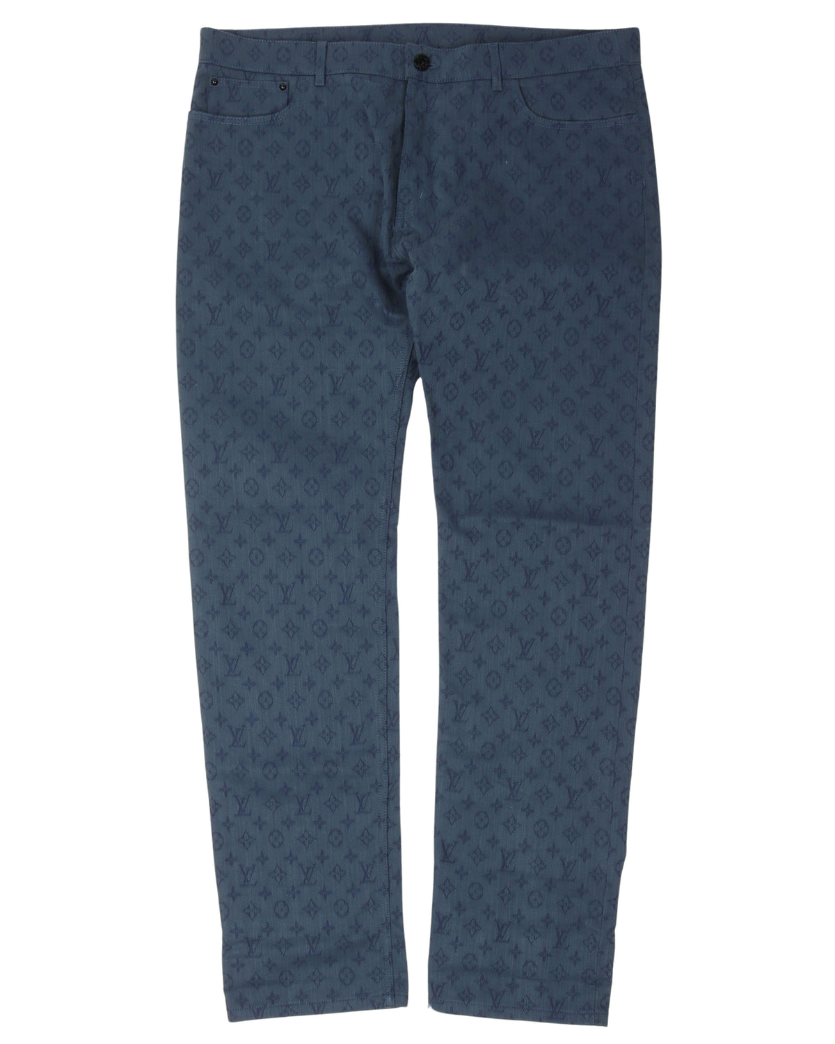 Indigo Monogram Jeans