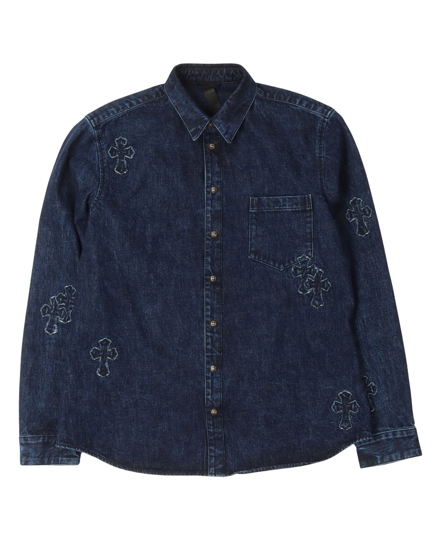 Cross Patch Denim Work Shirt