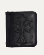 Alligator Cross Patch Bifold Wallet