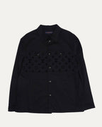Flocked Casual Overshirt