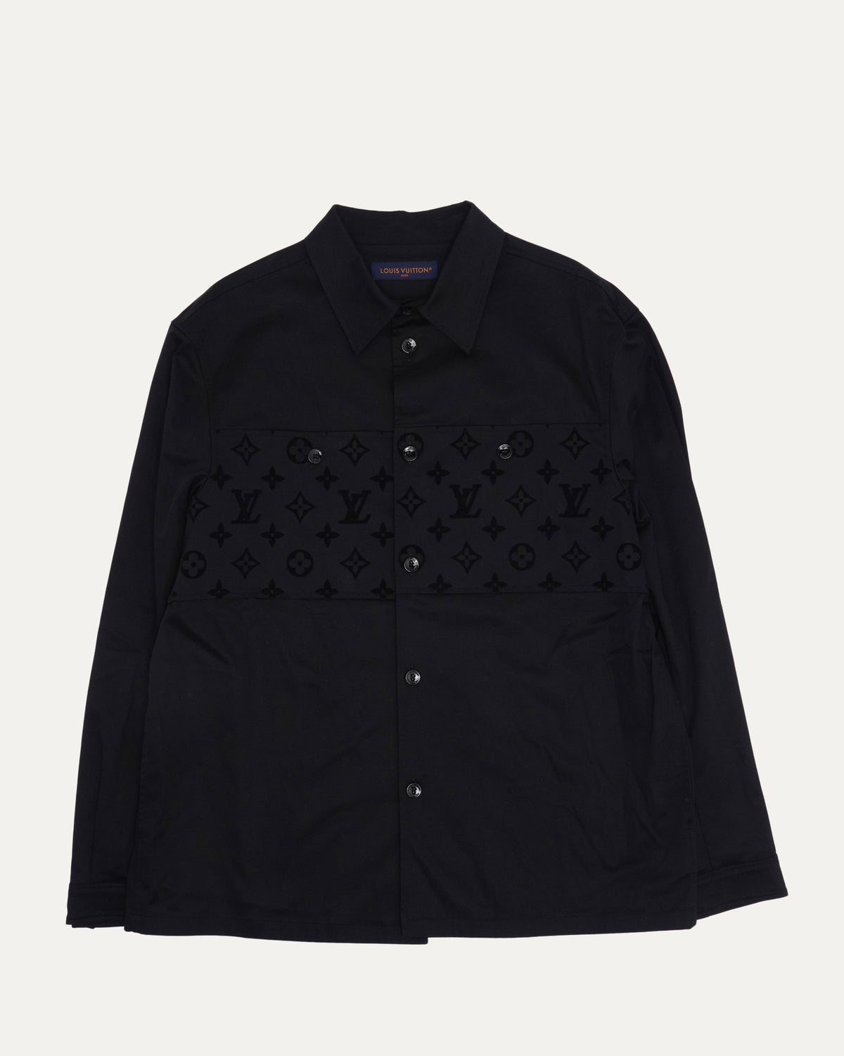 Flocked Casual Overshirt
