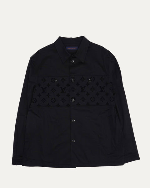 Louis Vuitton ブラック ボタンアップシャツ Louis Vuitton Flocked Casual Overshirt – Justin Reed