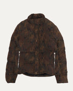 Monogram Camouflage Leather Stiff Puffer Jacket