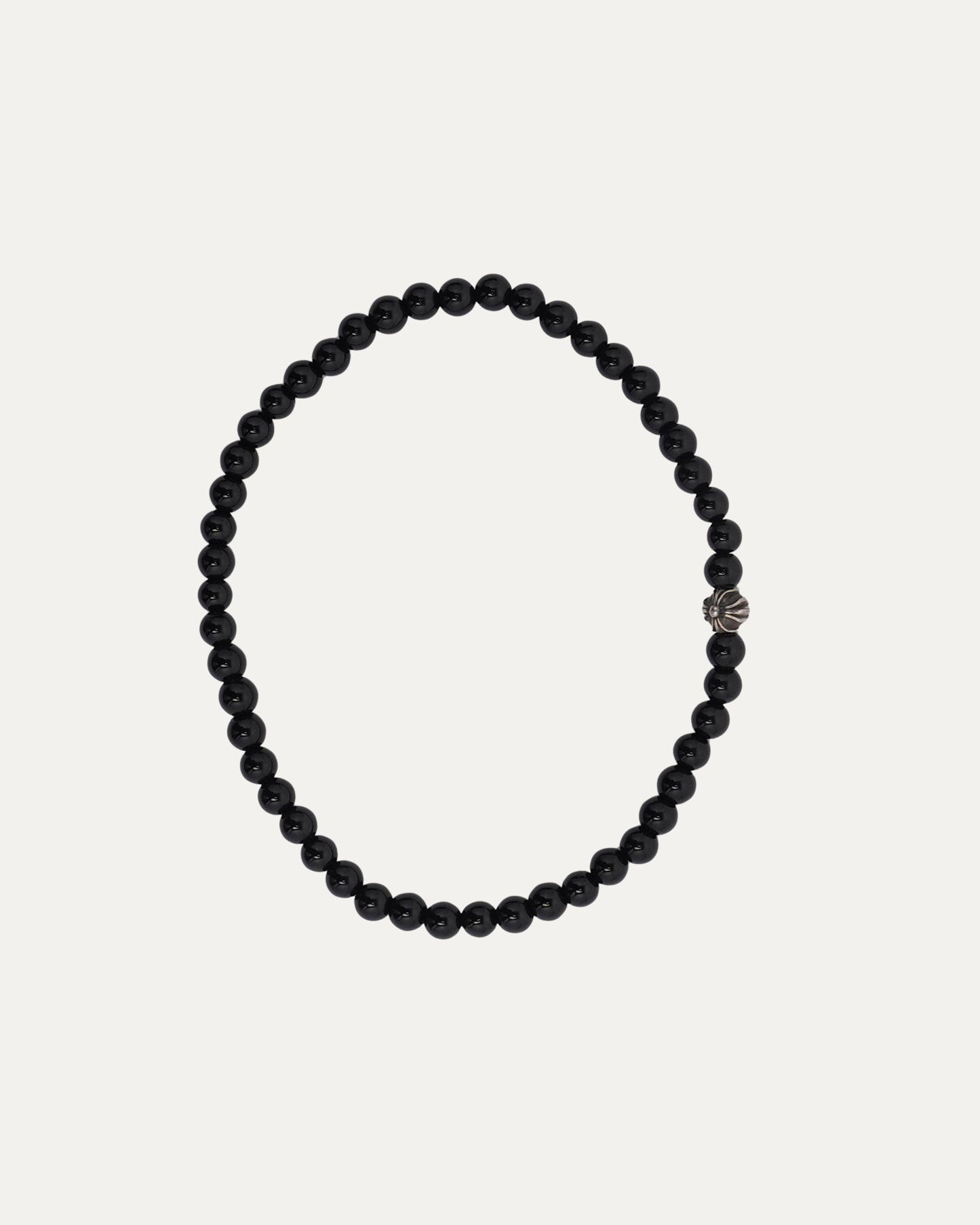 4mm Onyx Bead Bracelet