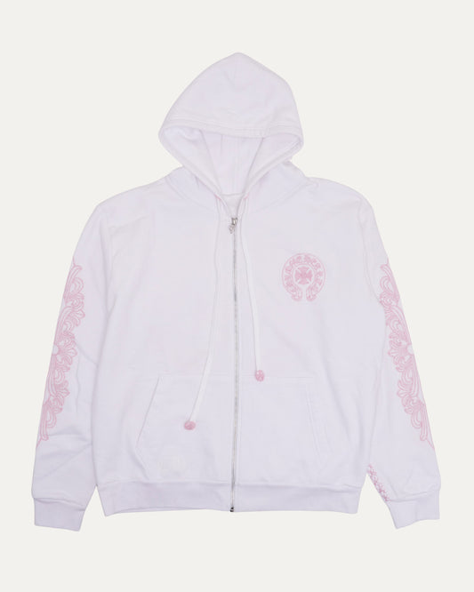 Beaded Horseshoe Logo Zip Hoodie