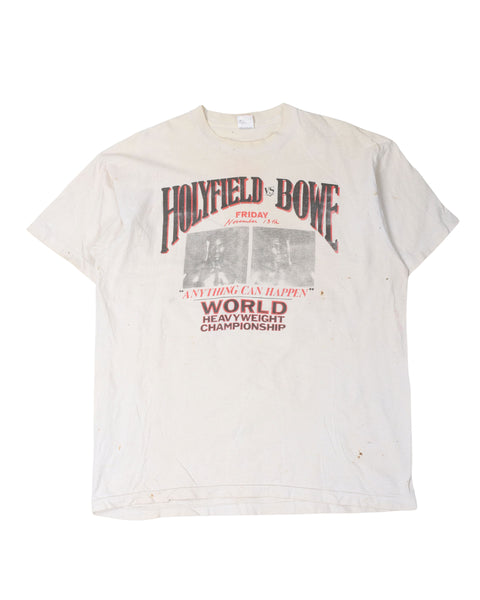 90's ヴィンテージ Bowe vs Holyfield Tシャツ Vintage Evander
