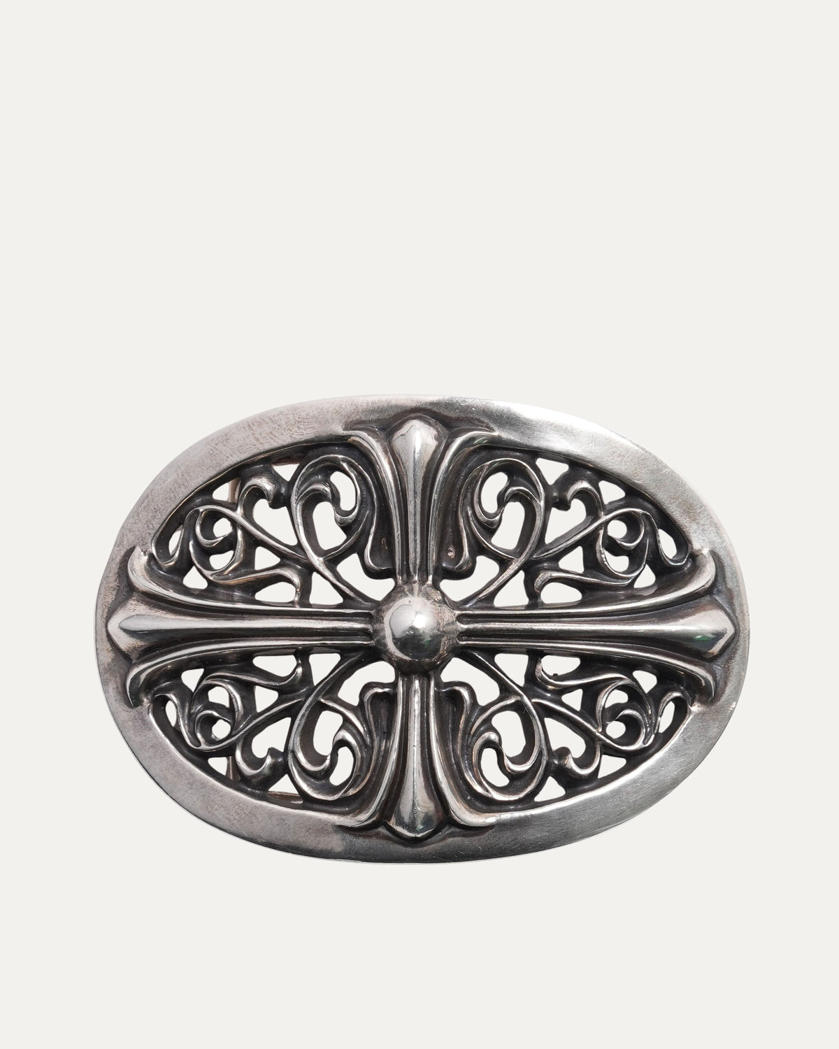 Oval Cross Belt Buckle