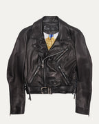 Hermes Silk Lined JJ Dean Leather Jacket