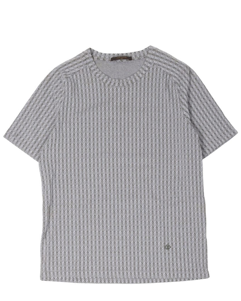 Herringbone Knit T-Shirt