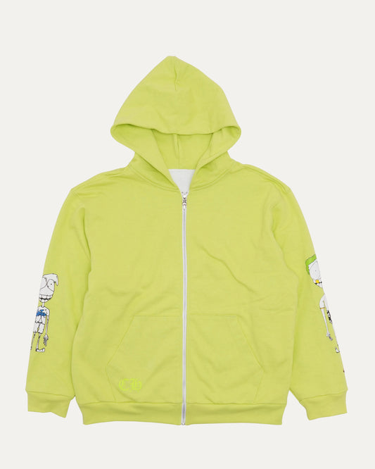 Matty Boy Thermal Lined Sex Records Zip Up Hoodie