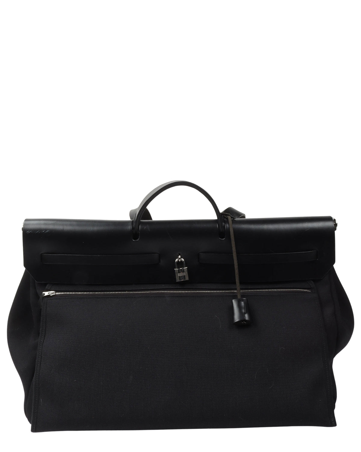 Black Vache Hunter and Toile Herbag Zip Cabine 50 Palladium Hardware