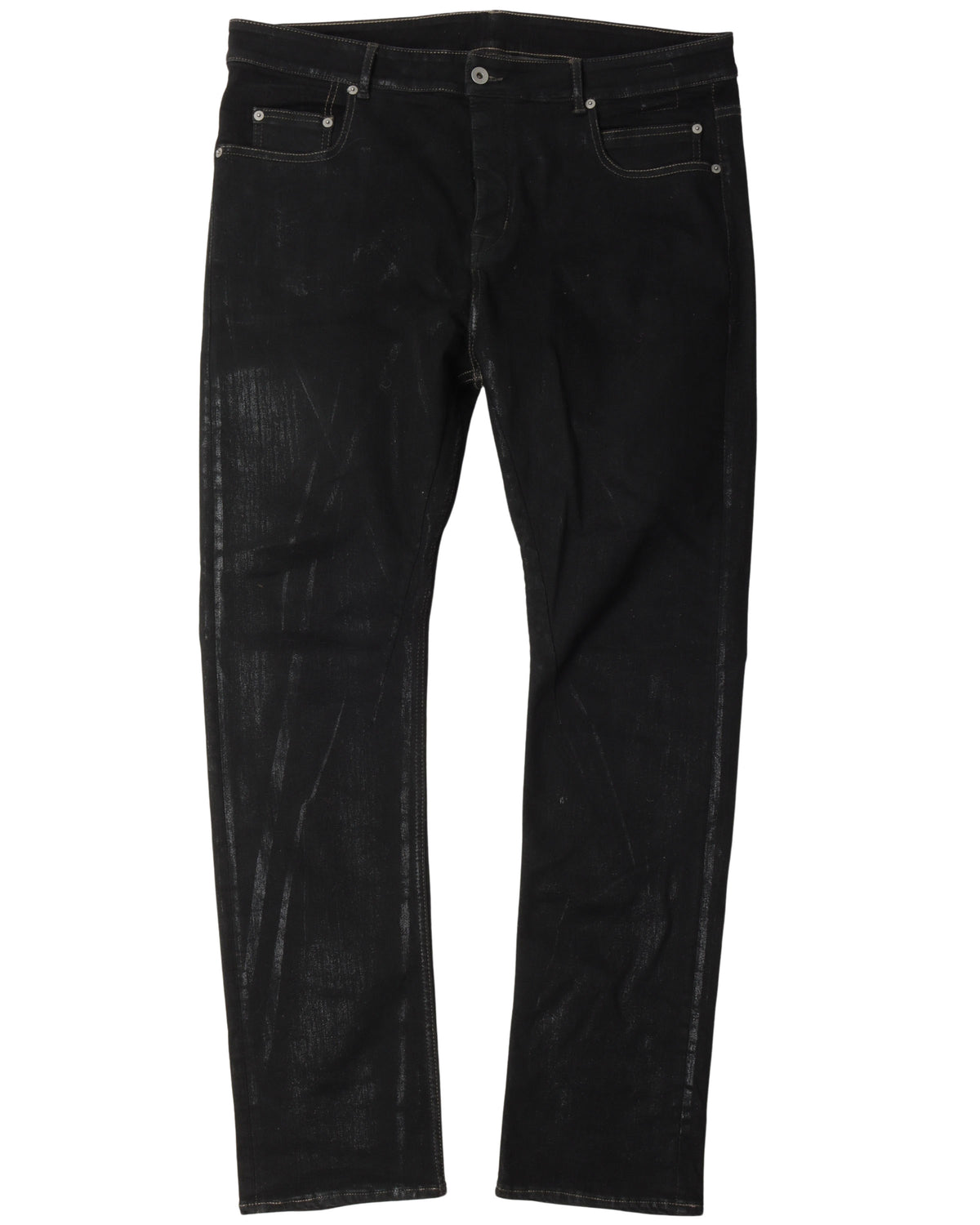 Waxed Denim Jeans