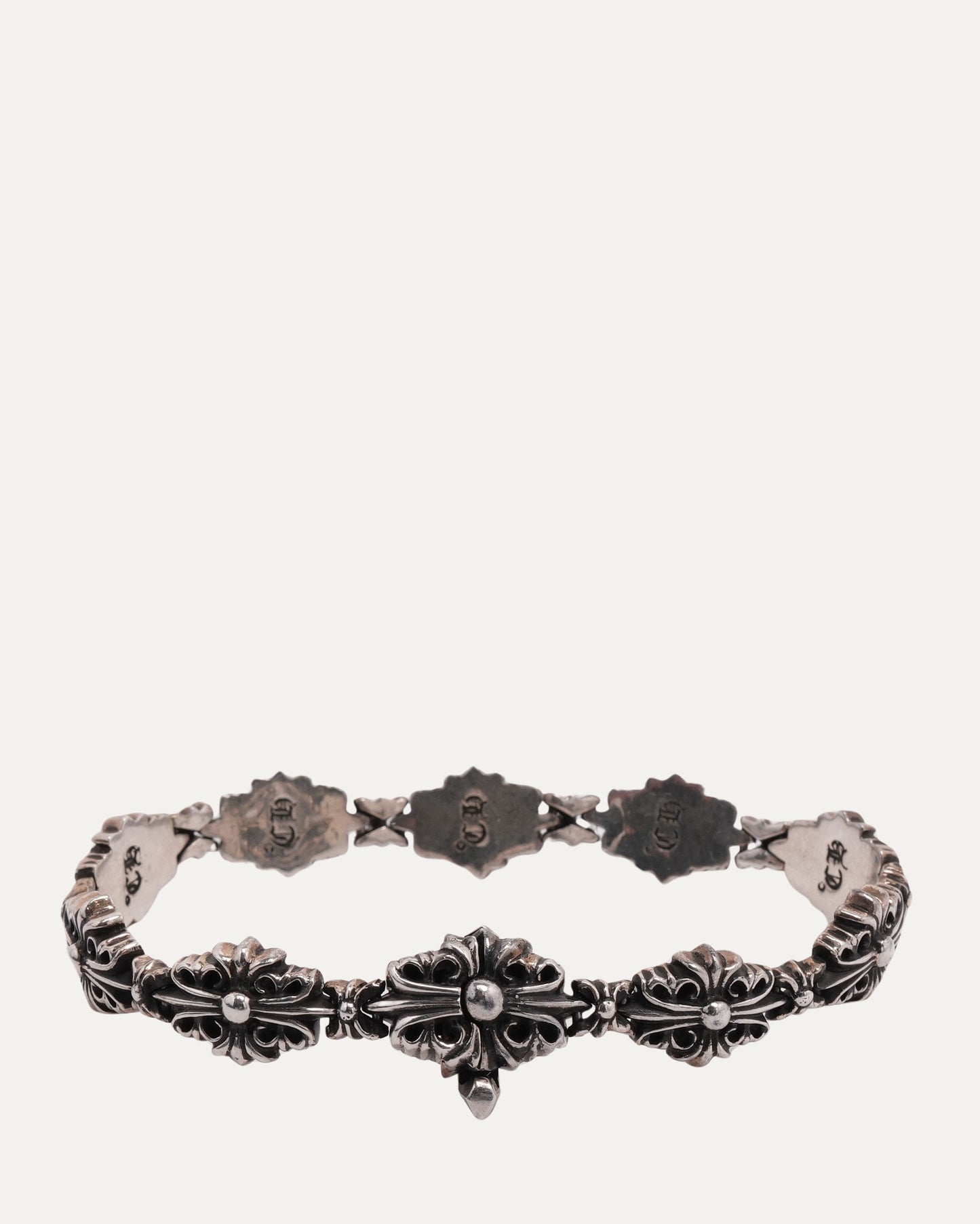 Floral Cross Link Bracelet