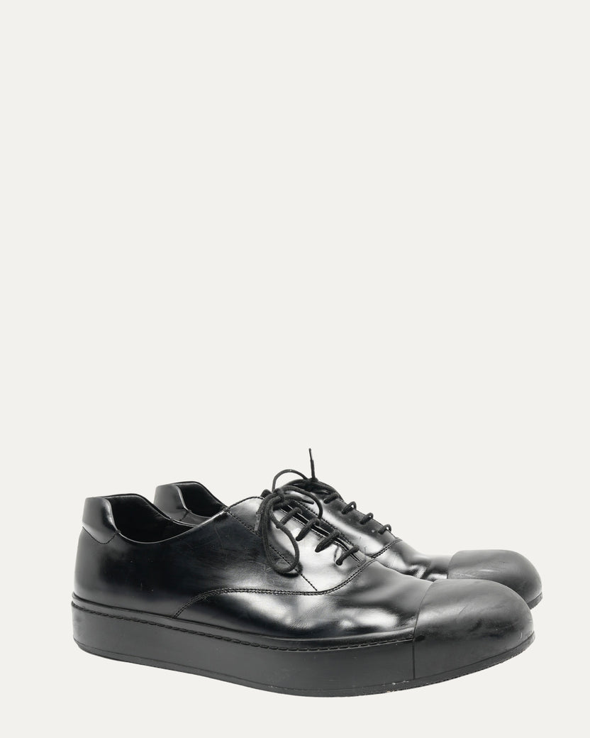 Cap Toe Leather Sneakers