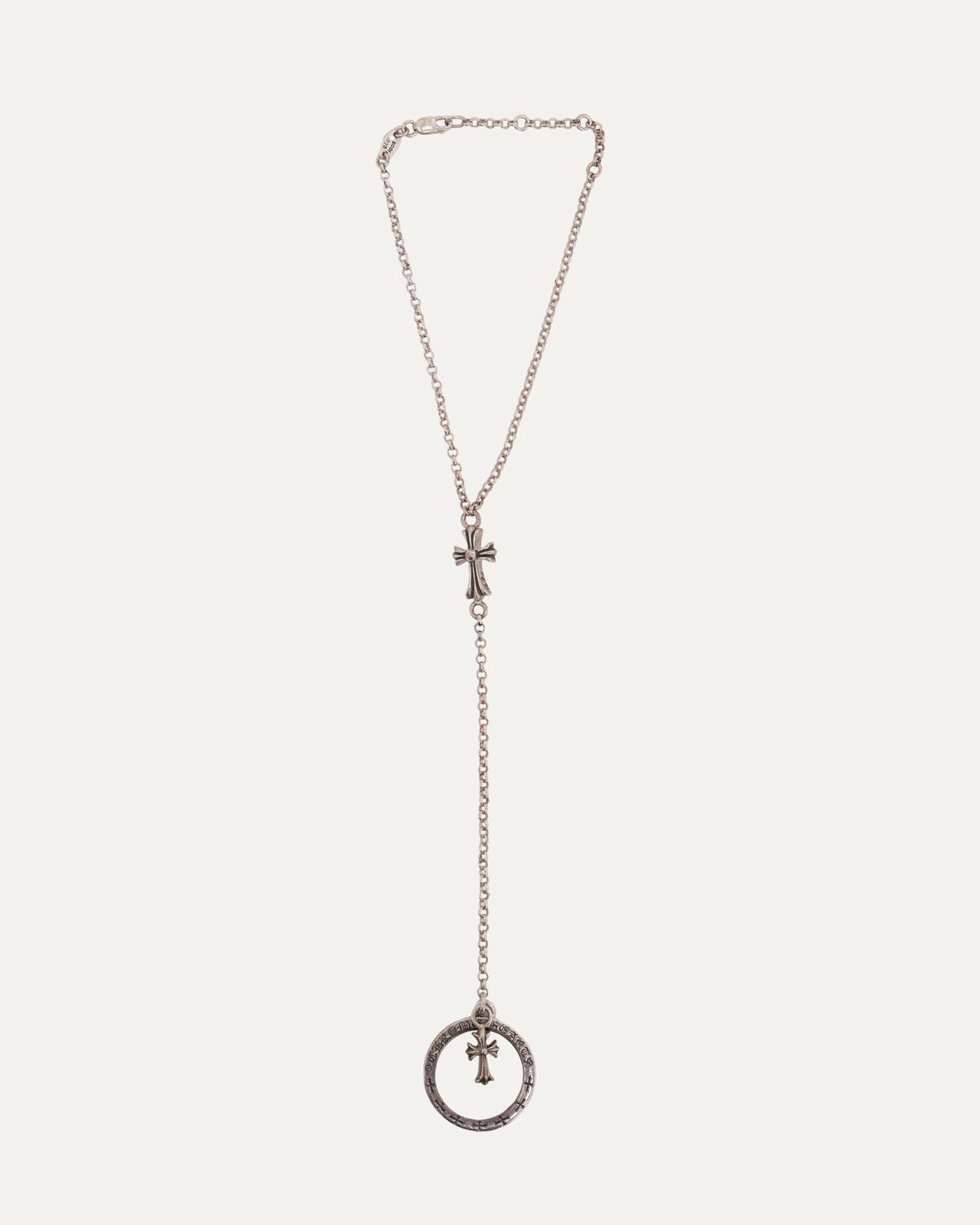 Ring & Cross Charm Hand Chain Bracelet
