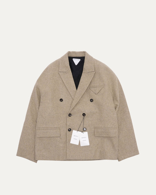 Double-Breasted Wool-Blend Blazer